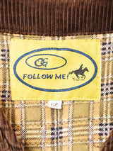 中綿入り コーデュロイ ハンティングベスト