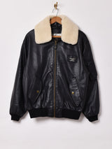 ボアカラー レザージャケット