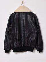 ボアカラー レザージャケット