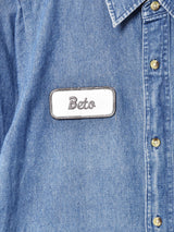 デニム ワークシャツワンピース