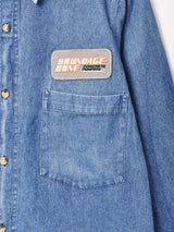 デニム ワークシャツワンピース