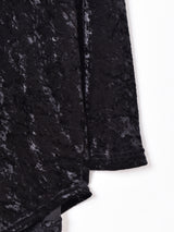 長袖 ベロアシャツ