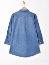 デニム ワークシャツワンピース