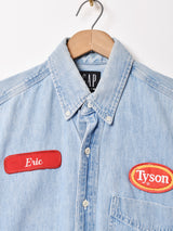 GAP デニム ワークシャツワンピース