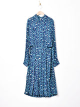 イングランド製 総柄 長袖シャツワンピース