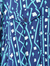 イングランド製 総柄 長袖シャツワンピース