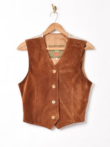 イタリア製 スエード ウール ベスト