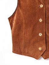 イタリア製 スエード ウール ベスト