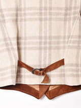 イタリア製 スエード ウール ベスト