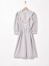 ストライプ 長袖ワンピース