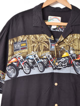 ハワイ製 バイク ハワイアンシャツ