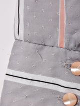 ストライプ 長袖ワンピース