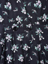 アメリカ製 花柄 レイヤード風ワンピース