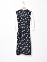 アメリカ製 花柄 レイヤード風ワンピース