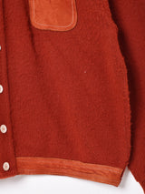 スエード×ニット デザインジャケット