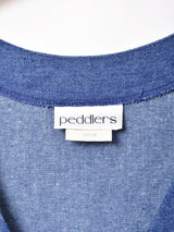 アメリカ製 ベルト付き デニム スリーブレスワンピース