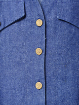 アメリカ製 ベルト付き デニム スリーブレスワンピース