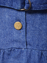 アメリカ製 ベルト付き デニム スリーブレスワンピース