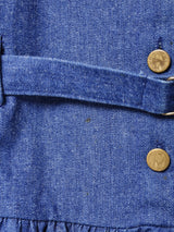 アメリカ製 ベルト付き デニム スリーブレスワンピース