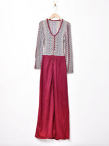 切り替え フロントオープンワンピース