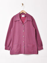 70's 総柄 長袖シャツ