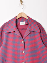 70's 総柄 長袖シャツ