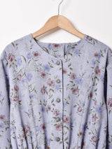 花柄 長袖ワンピース