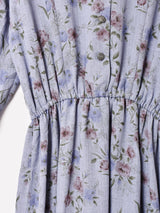 花柄 長袖ワンピース