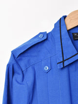 ベルト付き 長袖シャツワンピース