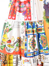 リメイク パッチワークティアードスカート