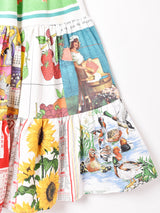 リメイク パッチワークティアードスカート