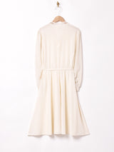 レースデザイン 長袖ワンピース