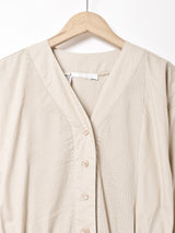 アメリカ製 ノーカラー 長袖ワンピース