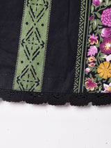 花柄×ストライプ チロルスカート