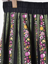 花柄×ストライプ チロルスカート