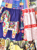 リメイク パッチワークティアードスカート