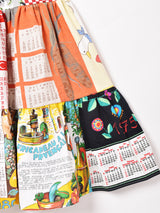 リメイク パッチワークティアードスカート