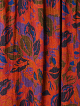 フランス製 総柄 長袖ワンピース