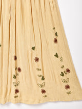 インド製 刺繍 スリーブレスワンピース