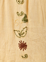 インド製 刺繍 スリーブレスワンピース