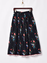 花柄 フレアスカート