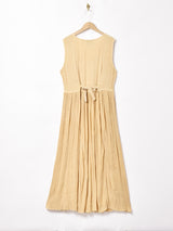 インド製 刺繍 スリーブレスワンピース