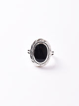 ブラックオニキスシルバーリング