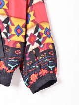 総柄 シルクブルゾン