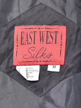 総柄 シルクブルゾン