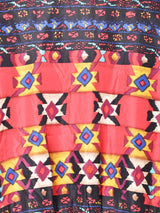 総柄 シルクブルゾン