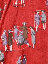 レディプリント 総柄 テーラードジャケット