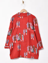 レディプリント 総柄 テーラードジャケット