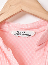 ノーカラー 長袖ワンピース