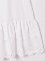 ティアードスカート ホワイト